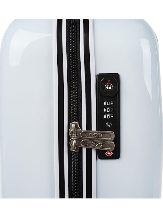 Skpat Koala Kids Cabin Hard Suitcase White with 4 Wheels Height 55cm