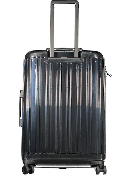 Piquadro Mittlerer Hartschalen-Reisekoffer Schwarz mit 4 Rädern Höhe 69cm