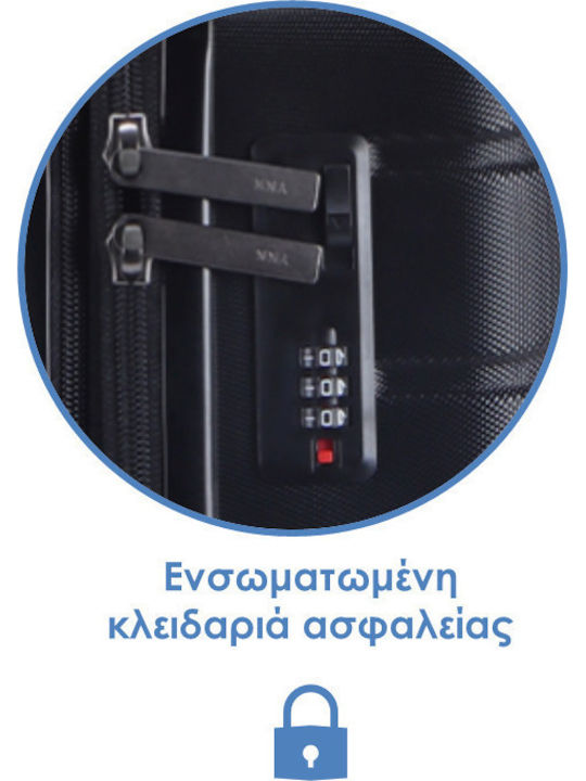 Lavor Βαλίτσες Ταξιδιού Σκληρές Μαύρες Μέγιστου Ύψους 75εκ. με 4 Ρόδες Σετ 3τμχ