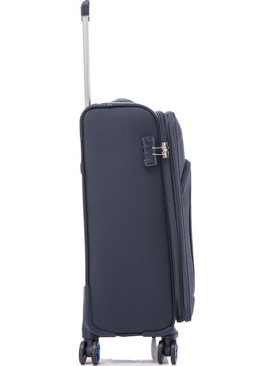 Cardinal Spectra Fabric Suitcases Dark Blue Max Height 70cm with 4 Wheels Set of 2 Pieces