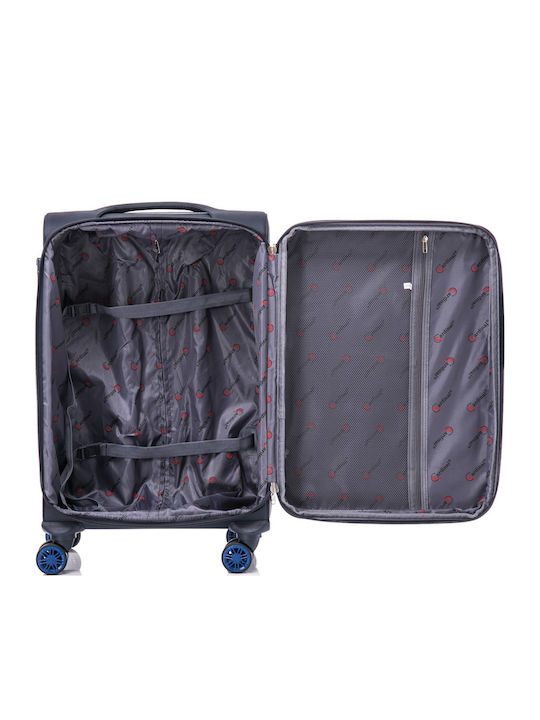 Cardinal Spectra Fabric Suitcases Dark Blue Max Height 70cm with 4 Wheels Set of 2 Pieces