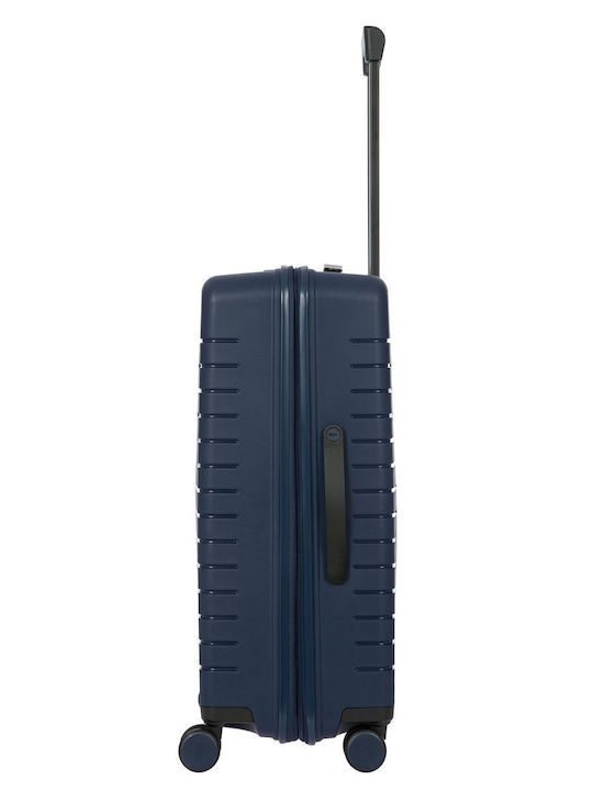 Bric's Milano Ulisse Große Hartkoffer Blau mit 4 Rädern Höhe 71cm