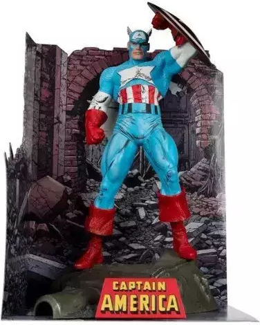 Mcfarlane Toys Marvel Pvc Statue 1/6 Captain America Amazing Spider-man #323 28 Cm Mcf14772