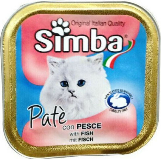 Simba Pate Adult Wet Food for Adult Cats in Trays with Tuna 100gr