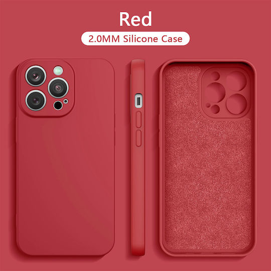 Soft Задна корица Силикон 2мм Червен (iPhone 15)