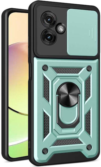 Techsuit Camshield Umschlag Rückseite Kunststoff / Silikon Grün (Motorola Moto G55 - Techsuit)