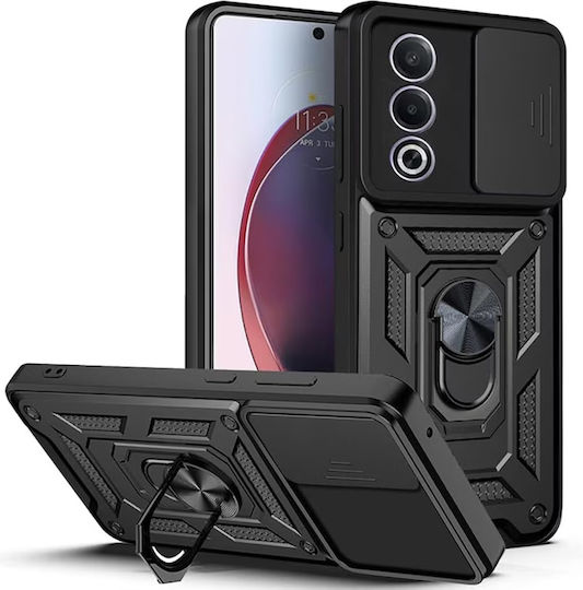 Techsuit Camshield Umschlag Rückseite Kunststoff / Silikon Schwarz (Oppo A80 5G)