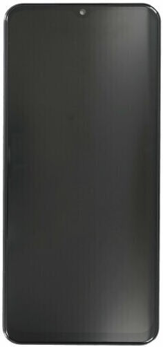 Samsung Οθόνη mit Touch-Mechanismus und Rahmen für Samsung Galaxy A13 4G SM-A135 (Bildschirm-Flexkabel-Version SM-M236) (Schwarz)