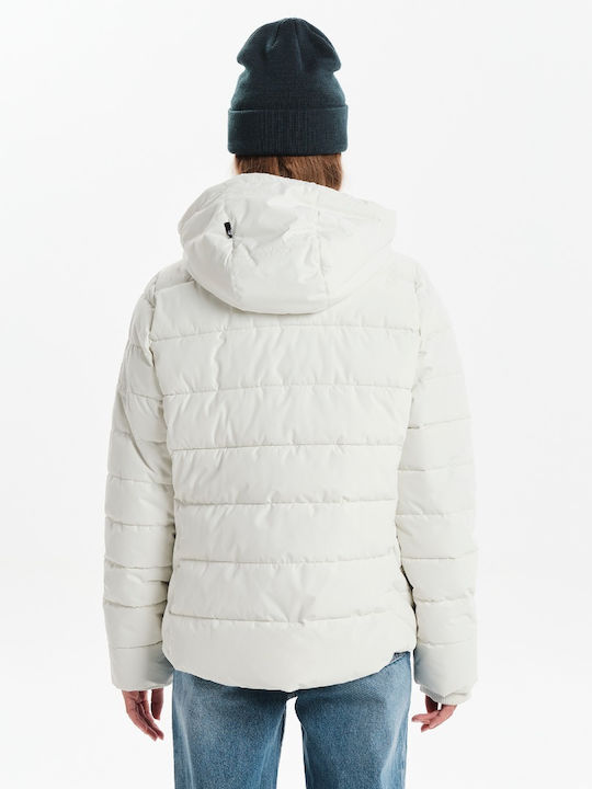 Дълго Дамско Яке За Зима Off White