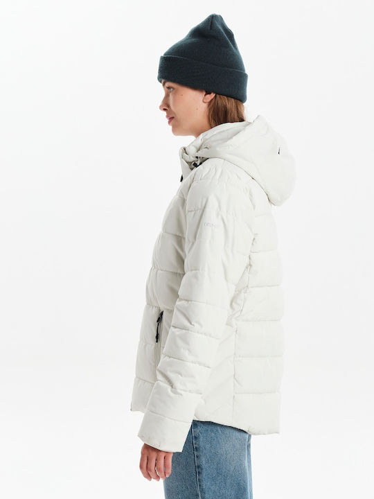 Дълго Дамско Яке За Зима Off White