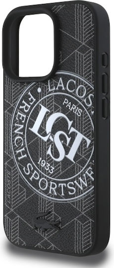 Lacoste Mono Sportswear Magsafe Back Cover Πλαστικό Μαύρο (iPhone 16 Pro Max)