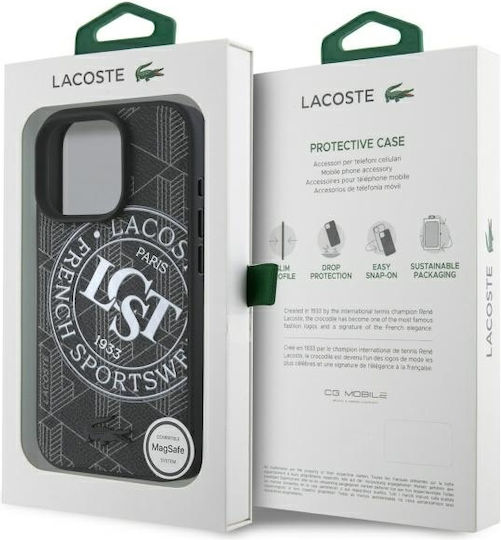 Lacoste Mono Sportswear Magsafe Back Cover Πλαστικό Μαύρο (iPhone 16 Pro Max)