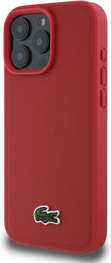 Lacoste Iconic Petit Pique Magsafe Back Cover Plastic Red (iPhone 16 Pro Max)