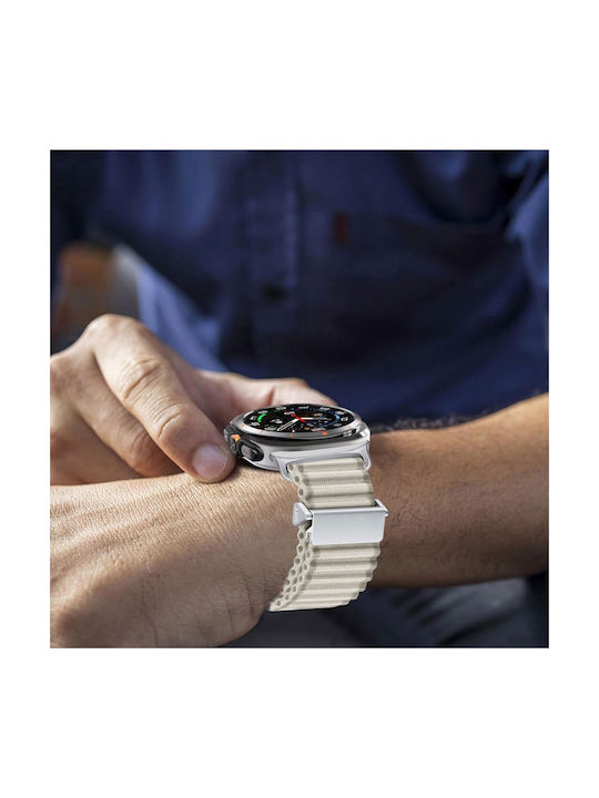 Tech-Protect Weave Pro Curea Tesatura Alb (Galaxy Watch Ultra)