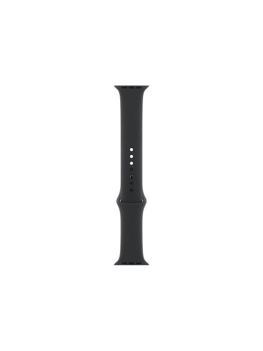 Apple Sport Band 46mm S/M Λουράκι Μαύρο (Apple Watch 44, 45, 46, 49mm)
