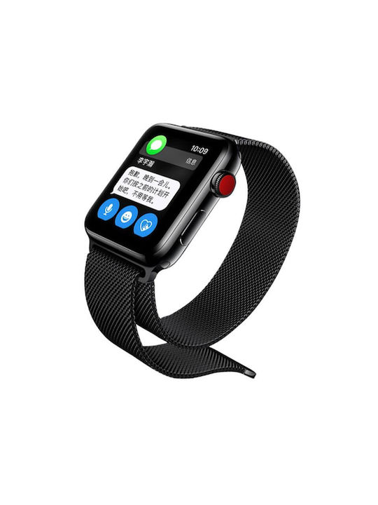 Devia Elegant Series Strap Stainless Steel Black (Apple Watch 38/40/41/42mm) 325052