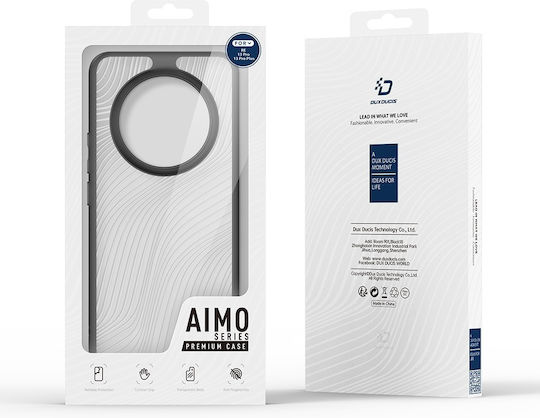 Dux Ducis Aimo Series Umschlag Rückseite Silikon mit Band Schwarz (Realme 13 Pro / 13 Pro+)