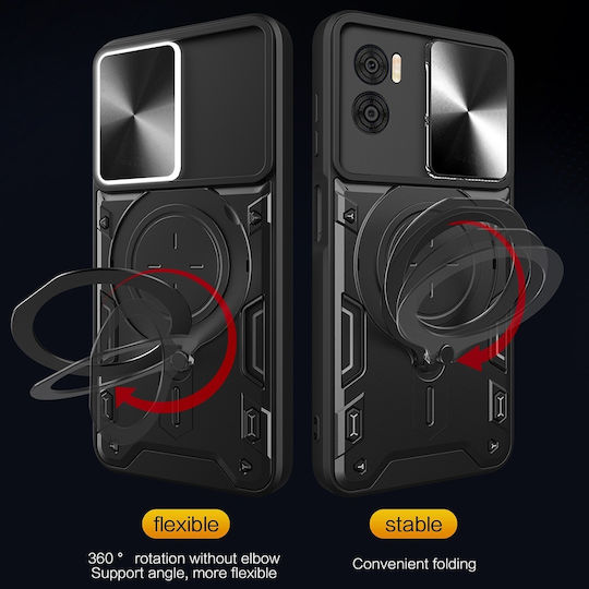 Techsuit Camguard Pro Back Cover Silicone Black (Moto G85)