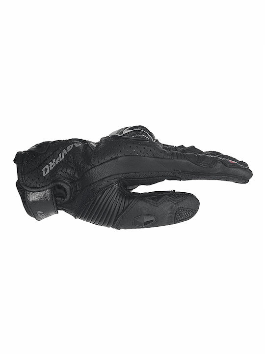 AGVpro Thunderbolt V2 Summer Men's Motorcycle Gloves Leather Black