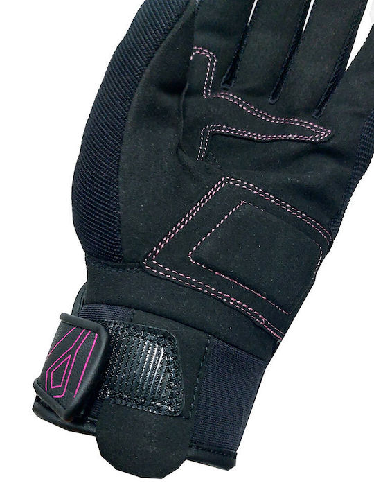 AGVpro Saturn Women's Motorcycle Gloves All Seasons Black/Fuchsia
