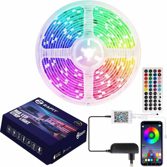 Zafit Inteligent Bandă LED RGB Lumină 10m Tip SMD5050 cu Telecomandă