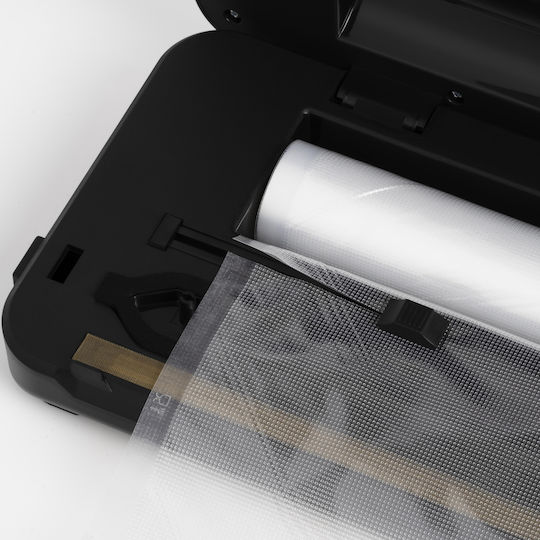 Zafit Vid-110 Pro+ Sigilatoare cu Vid pentru Alimente Lungimea de Sigilare 30 Cm Roll de 300 Cm x 28 Cm Recipient pentru Sticle Tub de Vid Negru Oțel Inoxidabil
