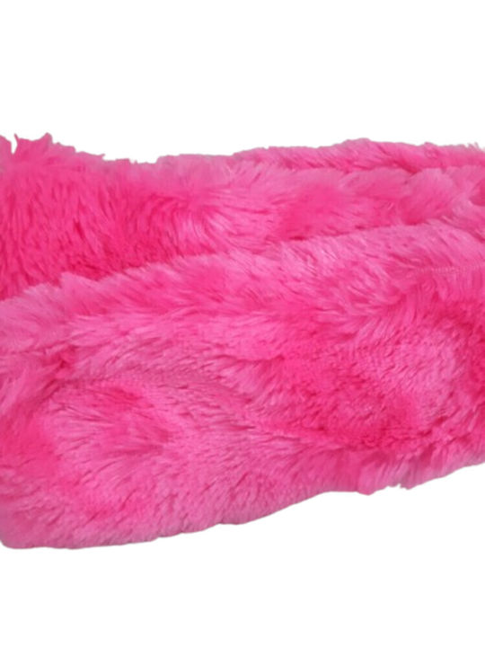 Kids Furry Scarf Fuchsia