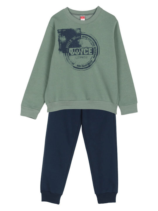 Kids Sweatpants Set Khaki 2pcs