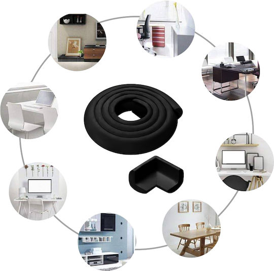 Olympus Round Surface Protector with Sticker in Black Color 200εκ. 5pcs