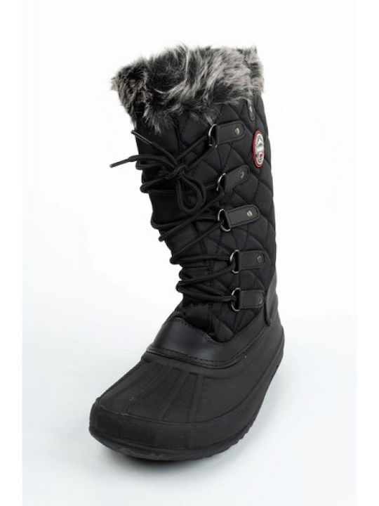 Geographical Norway Matti Women's Boots Snow with Fur Black