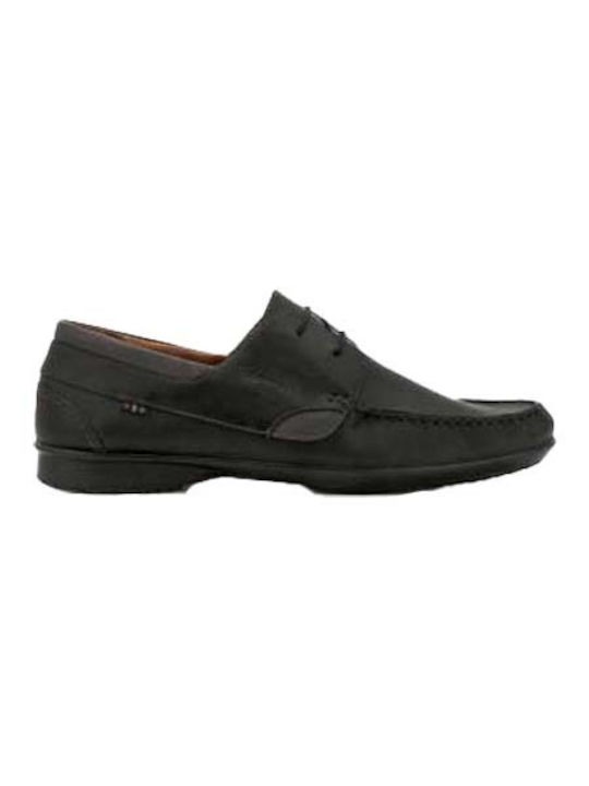 Boxer Men's Leather Moccasins Black