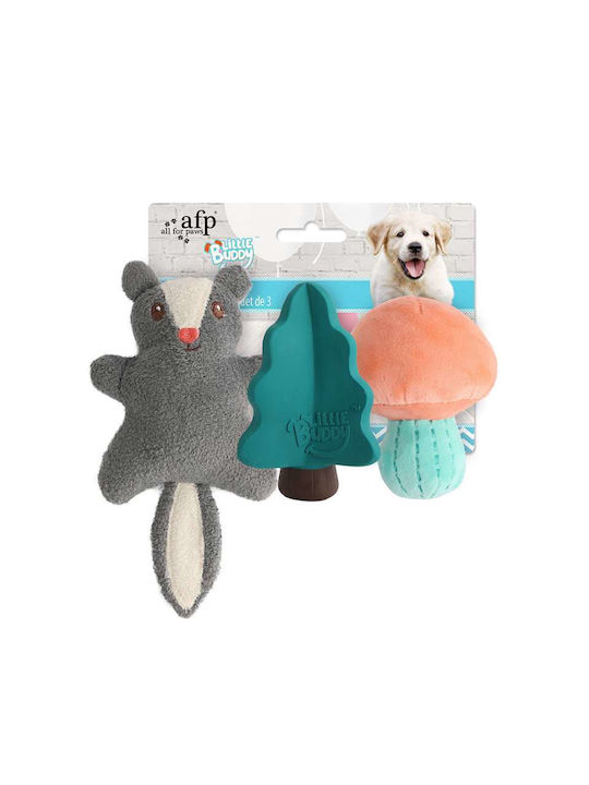 All For Paws Little Buddy Woodland Λούτρινο Παιχνίδι για Κουτάβι Γκρι 1τμχ