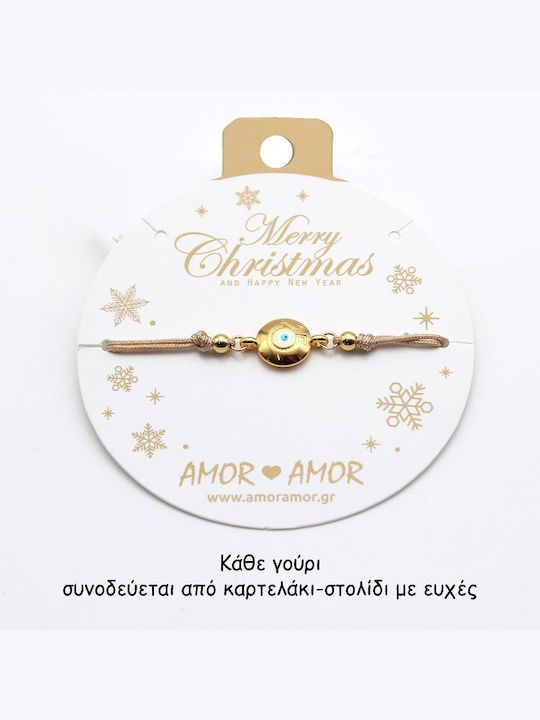 Amor Amor Lucky Charm Bracelet 2025 Evil Eye Aa Beige