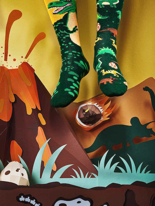 Many Mornings The Dinosaurs Șosete cu Model Multicolored 1Pachet