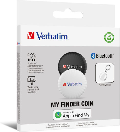 Verbatim My Finder Coin Apple Find My Black/White 2τμχ