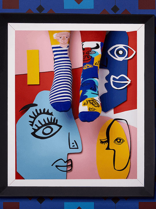 Many Mornings Picassocks Κάλτσες με Σχέδια Πολύχρωμες