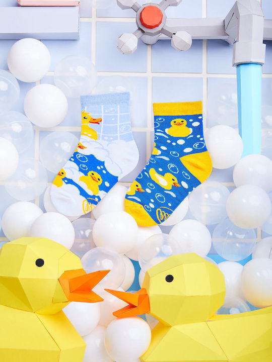 Many Mornings Kindersocken Kniehohe Bath Ducks Bunte
