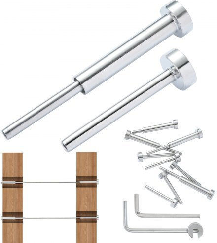 Vevor Invisible Cable Kit Set 20pcs Stainless Steel T316 Silver Yxzjqys20j185wdtqv0