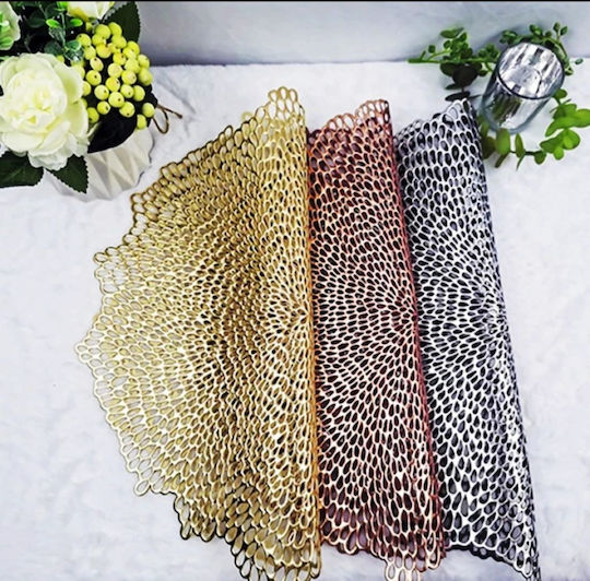 Metallic Placemats Silver 4pcs