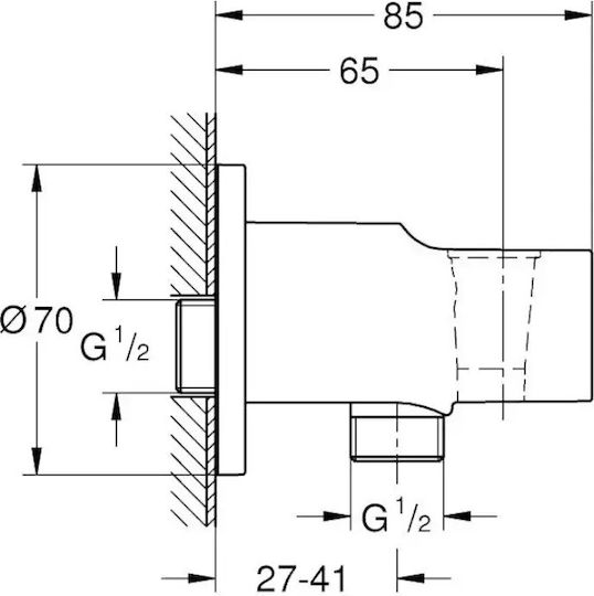 Grohe Tempesta Ανταλλακτική Παροχή Νερού