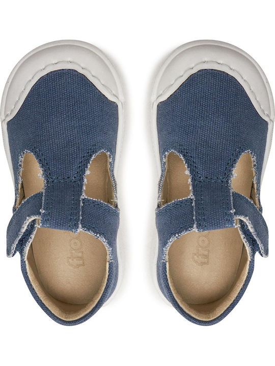 Kids Ballerinas with Hoop & Loop Closure Blue