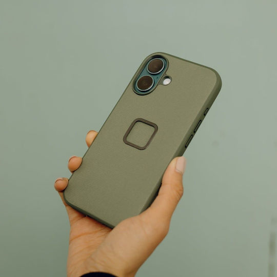 Peak Design Everyday Back Cover Silikon Mit Wasserdichtem Grünem Nackenriemen Für iPhone 16