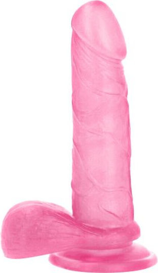 Toyz4lovers Emilio Ρεαλιστικό Dildo με Όρχεις και Βεντούζα Ροζ 19cm