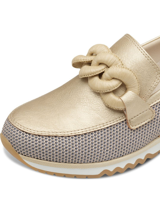 Γυναικεία Loafers σε Χρυσό Χρώμα