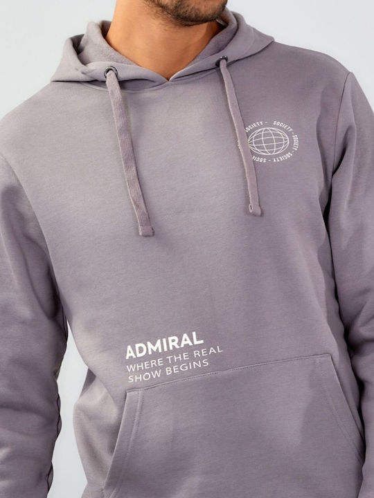 Admiral Sweatshirt Fleece with Hood Cielo, December Sky