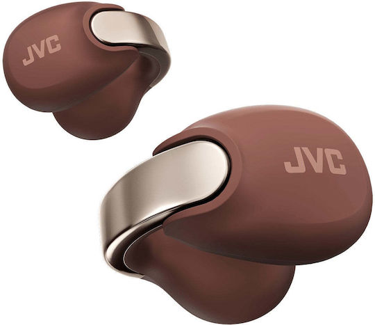 JVC HA-NP1T Отворено ухо Bluetooth хендсфри Слушалки с Устойчивост на Пот и Кутийка за Зареждане Maroon