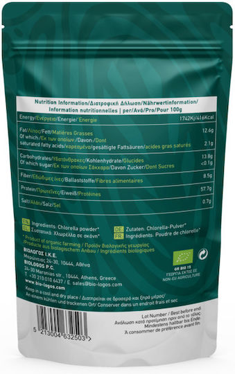 Pulbere Bio-Logos Chlorella Bio 100g