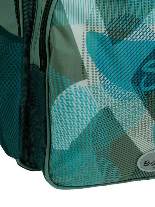 Busquets Xsport School Bag Backpack Junior High-High School Green with Water Bottle Holder