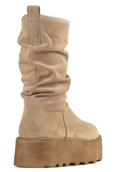 Women's Beige Boots