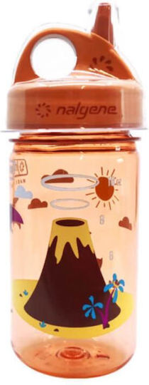 Nalgene Kids Water Bottle Plastic Non Spill Orange 350ml
